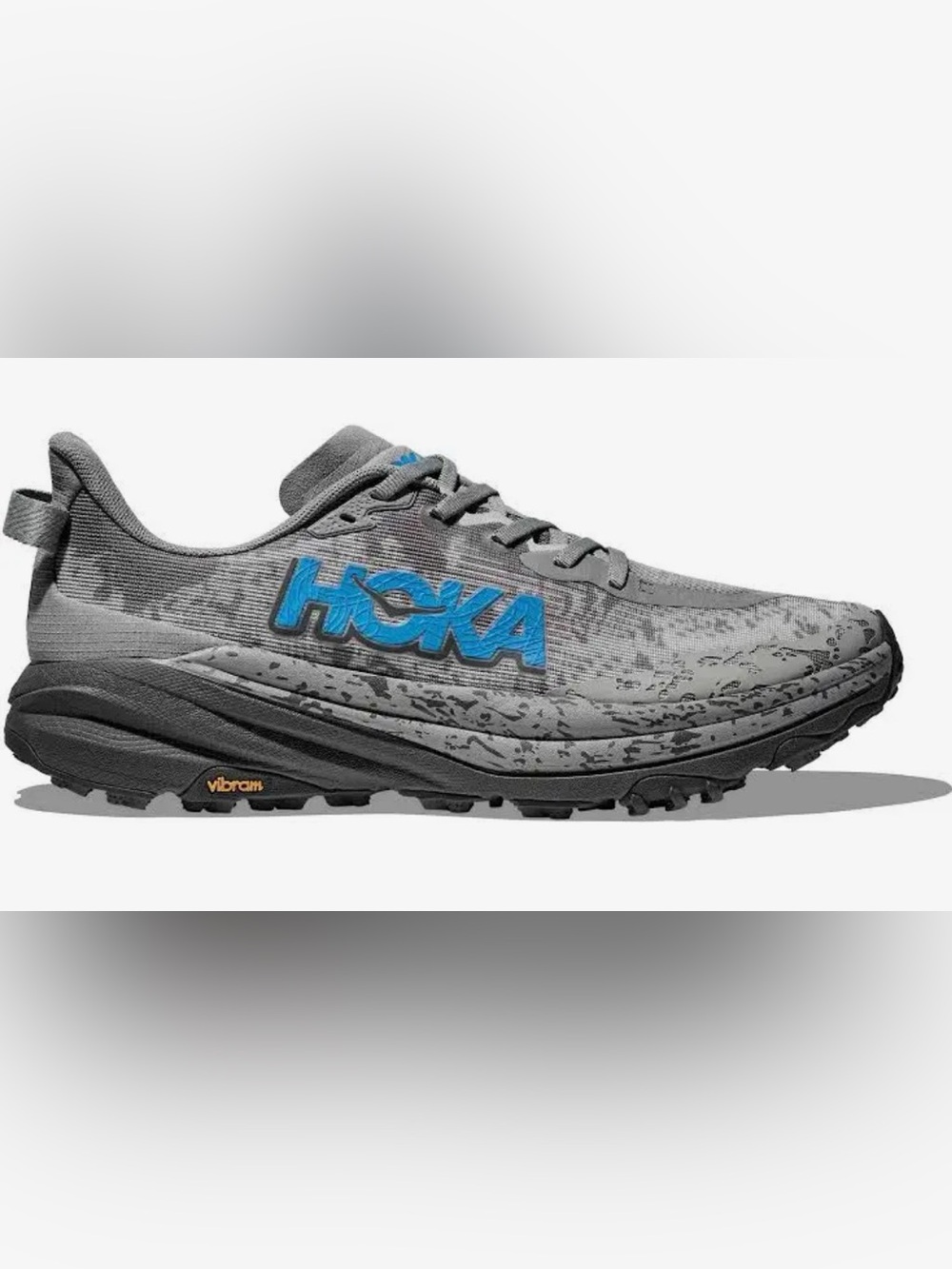 Hoka Speedgoat 6 Trail Running Shoes - Galactic Grey/ HOKA Blue - M5/women 6